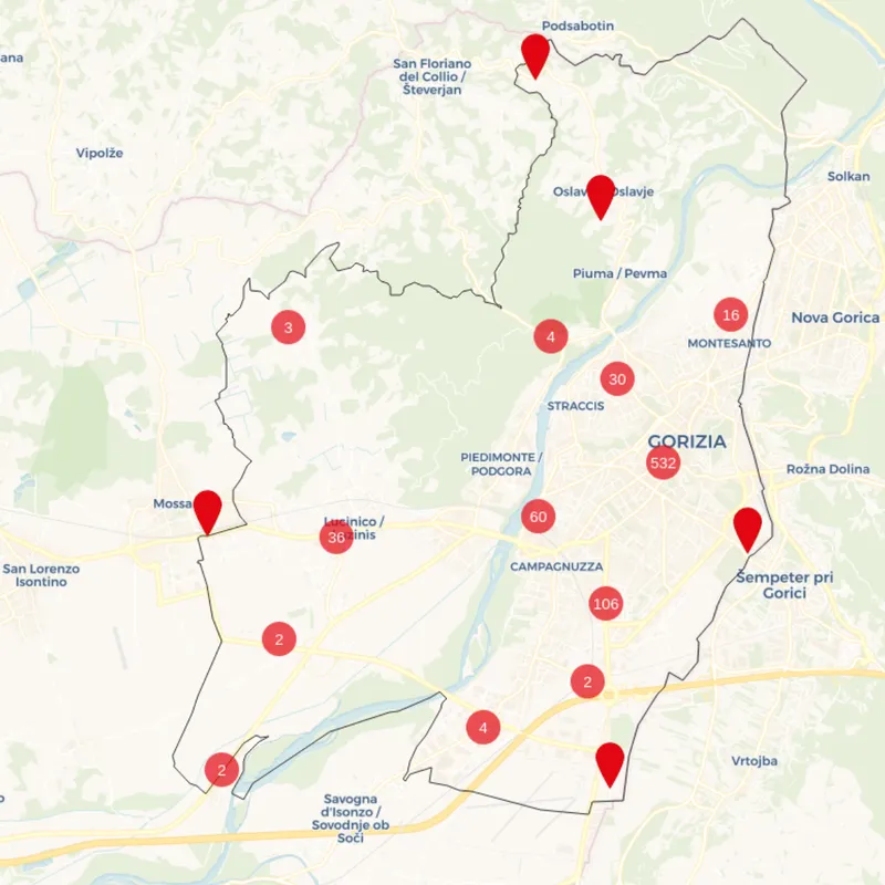 mappa gorizia